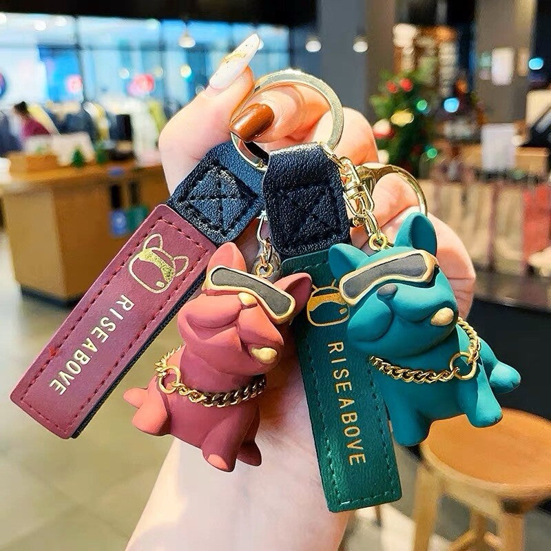 French Bulldog Keychain Cartoon Anime Keychain Backpack Gifts