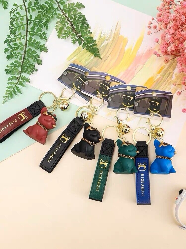 French Bulldog Keychain Cartoon Anime Keychain Backpack Gifts
